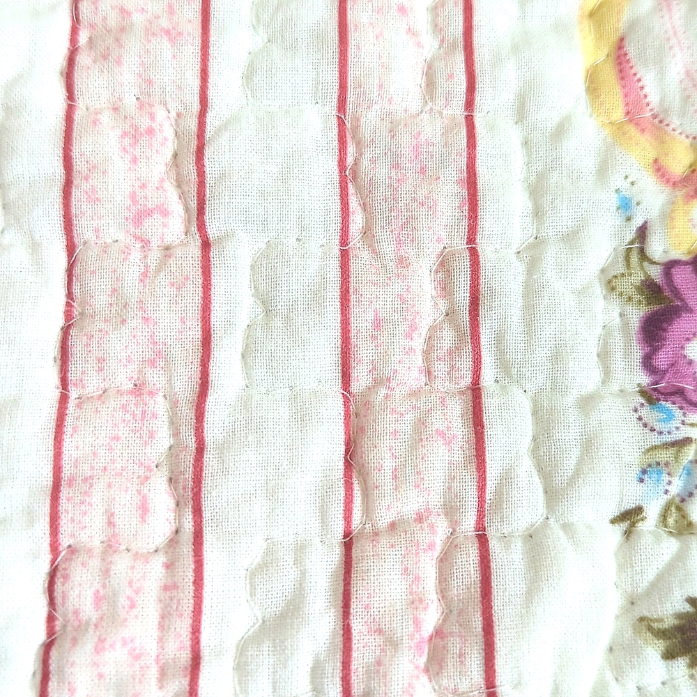 COTTON THROW/Coverlet FLORAL ROSES - Picture 7 of 8